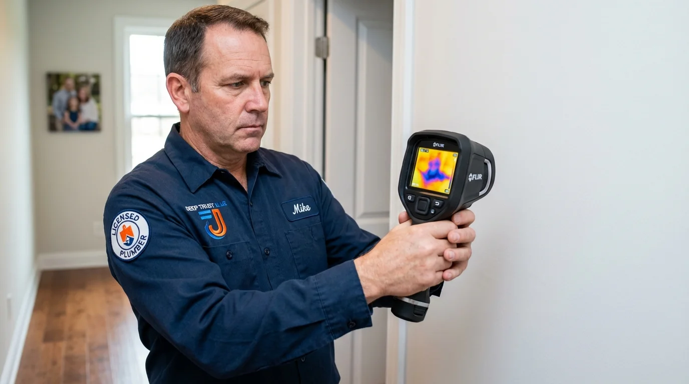 Thermal imaging leak detection by Johns Plumbing LLC in West Sacramento
